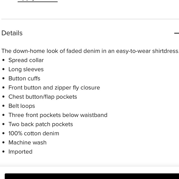 NWT mango denim shirt dress - Picture 5 of 5